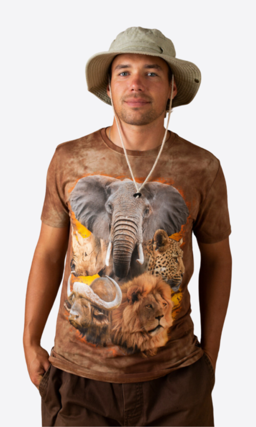 Big 5 African Print T-Shirt (Adults)