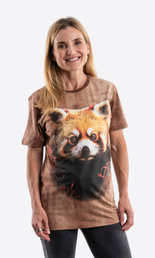 Red Panda North American and Zoo Animal Print T-Shirt (Adults)