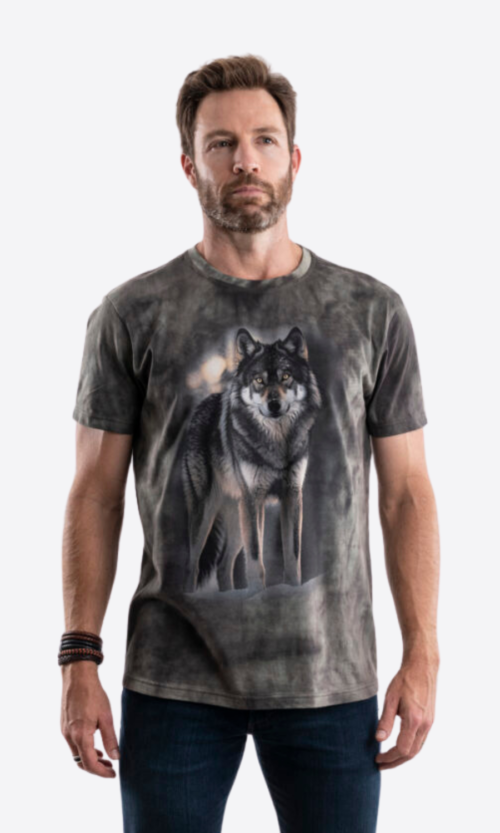 Wolf North American and Zoo Animal Print T-Shirt (Adults)