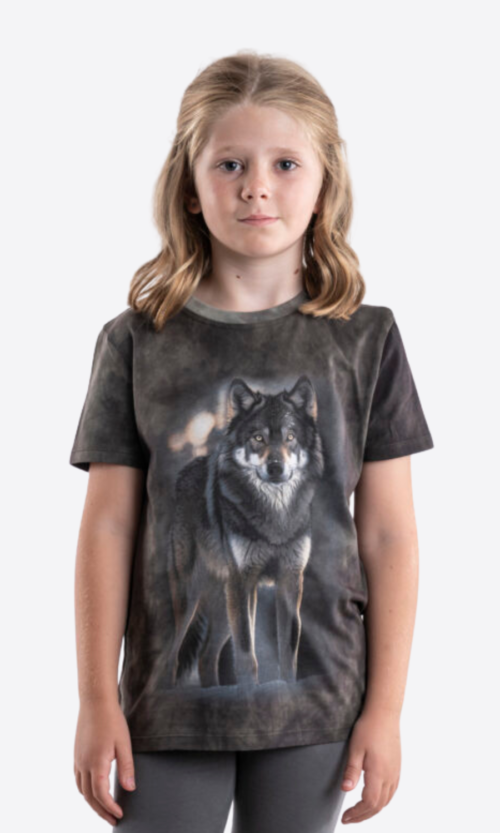 Wolf North American and Zoo Animal Print T-Shirt (Youth)