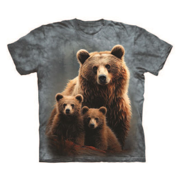 Bear Family North American and Zoo Animal Print T-Shirt (Adults) - Image 2