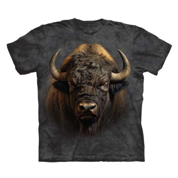 Bison North American and Zoo Animal Print T-Shirt (Adults) - Image 2