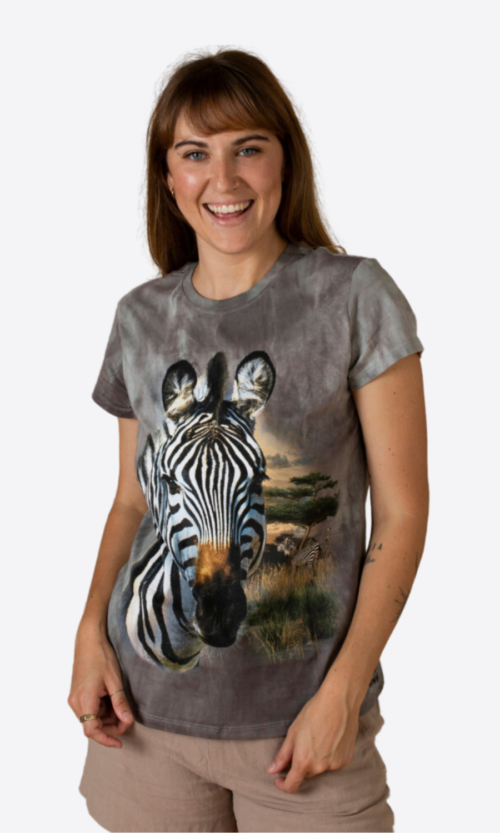 Zebra African Print T-Shirt (Ladies)